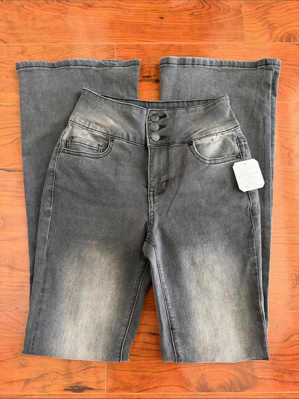 NWT Altar'd State Black High Waisted Flare Jegging Jeans